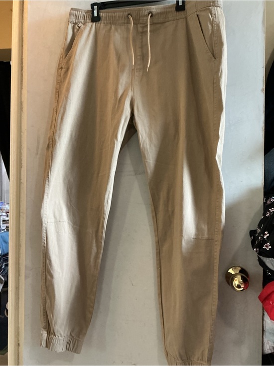 Other - Men's Khaki Jogger Pants - Casual Drawstring Trousers